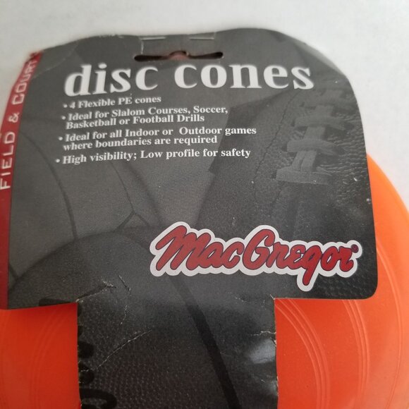 11 Sets MacGregor Disc Cones 44 Pack Orange Sports Training Soccer Basketball - Picture 5 of 5
